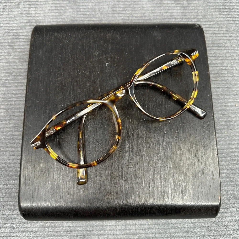 Colours by Alexander Julian Drew Tortoise Round Eyeglass Frames 49-18-140